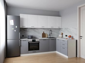 Угловой кухонный гарнитур Элеганция 2600*1600 мм Sanvut в Советском - sovetskij.mebel-e96.ru