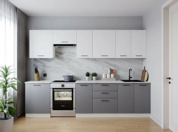 Кухонный гарнитур Элеганция 3000 мм (Санвут) в Советском - sovetskij.mebel-e96.ru