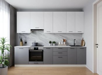 Кухонный гарнитур высокий Элеганция 3000 мм (Санвут) в Советском - sovetskij.mebel-e96.ru