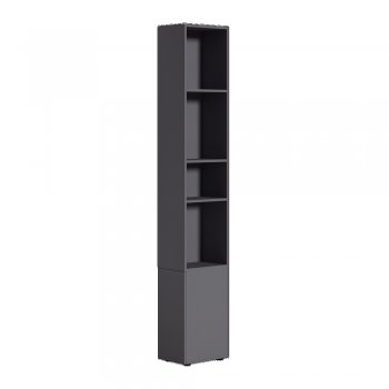 Шкаф торцевой Эйр 16.323 графит (Моби) в Советском - sovetskij.mebel-e96.ru