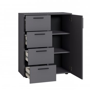 Комод Эйр 16.241 графит (Моби) в Советском - sovetskij.mebel-e96.ru