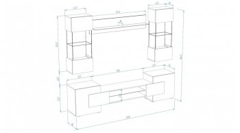 Стенка Фэнтези графит/кашемир (Лин) в Советском - sovetskij.mebel-e96.ru