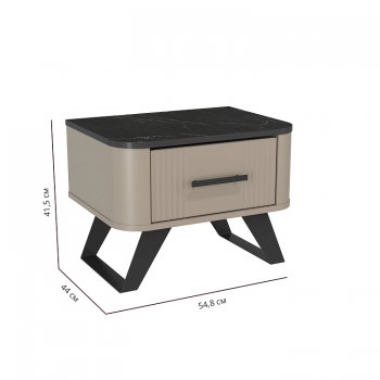 Тумба прикроватная 76.07 Фиделия (Олмеко) в Советском - sovetskij.mebel-e96.ru