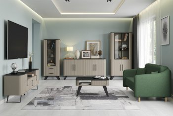 Стенка Фиделия, модульная (Олмеко) в Советском - sovetskij.mebel-e96.ru