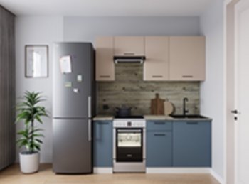 Кухонный гарнитур Фьюжн 1800 мм в Советском - sovetskij.mebel-e96.ru