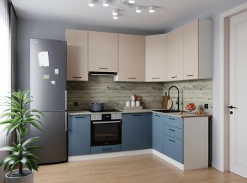 Угловой кухонный гарнитур Фьюжн 2200*1600 мм Sanvut в Советском - sovetskij.mebel-e96.ru