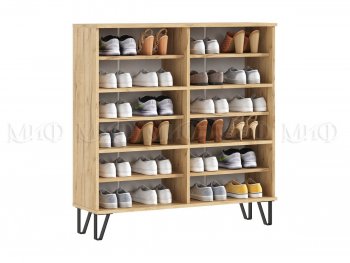 Обувница Флэш крафт/грин (Миф) в Советском - sovetskij.mebel-e96.ru