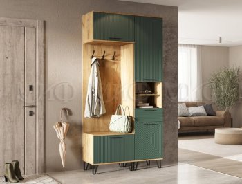 Прихожая Флэш комп.1, крафт/графит (Миф) в Советском - sovetskij.mebel-e96.ru
