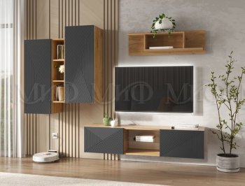 Стенка Флэш крафт/графит (Миф) в Советском - sovetskij.mebel-e96.ru