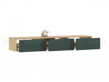Стенка Флэш комп.2 крафт/грин (Миф) в Советском - sovetskij.mebel-e96.ru