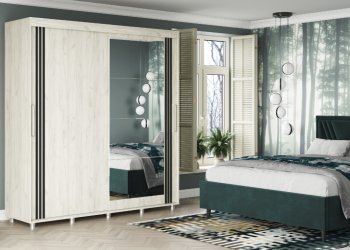 Шкаф-купе 2000 мм Форест крафт белый (Стиль) в Советском - sovetskij.mebel-e96.ru