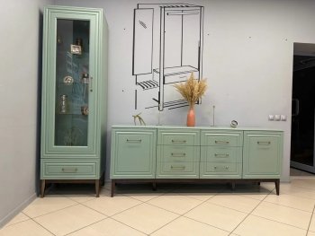 Стенка Гориция Зеленый самшит (БМ) в Советском - sovetskij.mebel-e96.ru