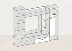 Гостиная Аллегро вариант-3 (Венге/Белфорт) в Советском - sovetskij.mebel-e96.ru