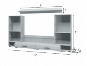 Стенка Домино Белый Глянец (БМ) в Советском - sovetskij.mebel-e96.ru