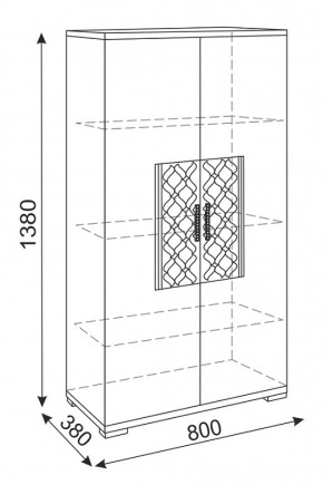 Стенка Тиффани (М 05-05-09-11-12-13-14) (Риннер) в Советском - sovetskij.mebel-e96.ru