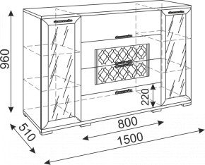 Стенка Тиффани модульная (Риннер) в Советском - sovetskij.mebel-e96.ru