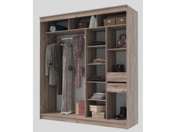 Шкаф-купе 2000 мм Гранд-1 ЛДСП, дуб горный (Эра) в Советском - sovetskij.mebel-e96.ru