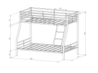 Кровать 2-х ярусная Гранада-2Я в Советском - sovetskij.mebel-e96.ru