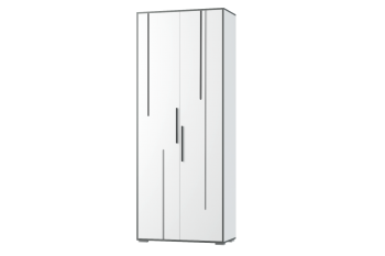 Шкаф 2 дв. Грей (УНИ) (МЛК) в Советском - sovetskij.mebel-e96.ru