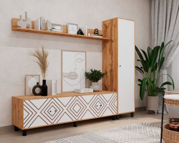 Стенка HYGGE комп.1 ромбы (Мама) в Советском - sovetskij.mebel-e96.ru