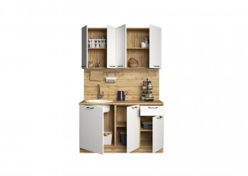 КУхонный гарнитур Хелмер 1400 мм (Сурская) в Советском - sovetskij.mebel-e96.ru