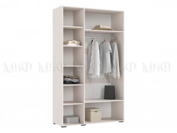 Шкаф 1350 мм Ирис с антресолью, кашемир (Миф) в Советском - sovetskij.mebel-e96.ru