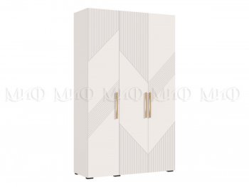 Шкаф 1350 мм Ирис с антресолью, кашемир (Миф) в Советском - sovetskij.mebel-e96.ru