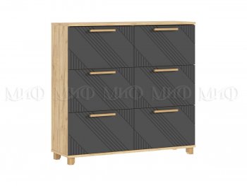 Обувница Ирис крафт/графит (Миф) в Советском - sovetskij.mebel-e96.ru