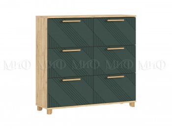 Обувница Ирис крафт/грин (Миф) в Советском - sovetskij.mebel-e96.ru