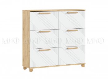 Обувница Ирис крафт/белый (Миф) в Советском - sovetskij.mebel-e96.ru