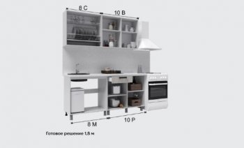 Кухонный гарнитур Кантри 1600 мм (Текс) в Советском - sovetskij.mebel-e96.ru