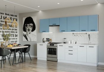 Кухонный гарнитур Капри 3000 мм ЛДСП/МДФ (Санвут) в Советском - sovetskij.mebel-e96.ru