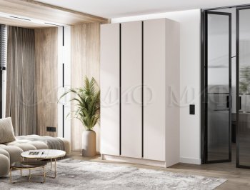 Шкаф 1200 мм 3-х ств. Келвин кашемир (Миф) в Советском - sovetskij.mebel-e96.ru