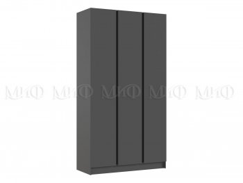 Шкаф 1200 мм 3-х ств. Келвин графит  (Миф) в Советском - sovetskij.mebel-e96.ru