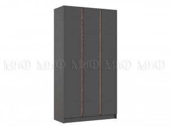 Шкаф 1200 мм 3-х ств. Келвин графит  (Миф) в Советском - sovetskij.mebel-e96.ru