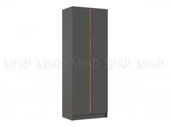 Шкаф 800 мм 2-х ств. Келвин графит  (Миф) в Советском - sovetskij.mebel-e96.ru