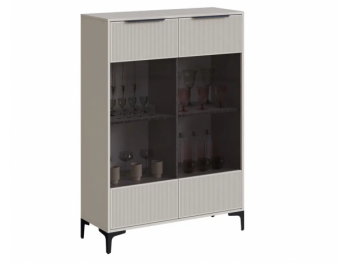 Шкаф со стеклом Кимберли кашемир (Handis) в Советском - sovetskij.mebel-e96.ru