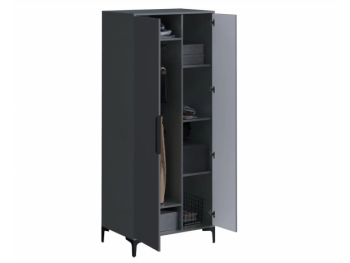 Шкаф 800 мм 2-створчатый Кимберли графит (Handis) в Советском - sovetskij.mebel-e96.ru