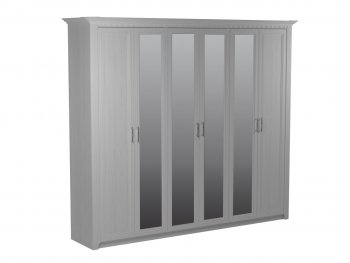 Шкаф 2700 мм 6-дверный Клер (СБК) в Советском - sovetskij.mebel-e96.ru