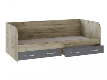 Кровать с ящиками Колибри Лофт дуб серый (Текс) в Советском - sovetskij.mebel-e96.ru