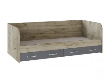 Кровать с ящиками Колибри Лофт дуб серый (Текс) в Советском - sovetskij.mebel-e96.ru