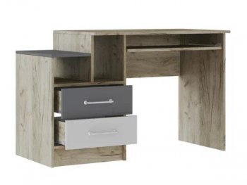 Стол письменный Колибри Лофт серый (Текс) в Советском - sovetskij.mebel-e96.ru