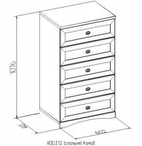 Комод 12 Адель в Советском - sovetskij.mebel-e96.ru