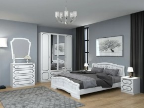 Комод 4 ящ. ЛАК Белый жемчуг (БМ) в Советском - sovetskij.mebel-e96.ru