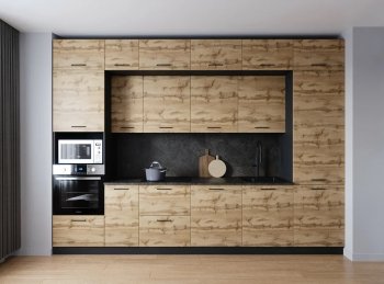 Кухонный гарнитур Крафт 3400 мм (Санвут) в Советском - sovetskij.mebel-e96.ru