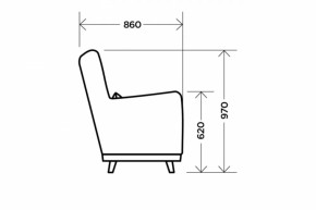 Кресло Интерьерное Aqua Blue в Советском - sovetskij.mebel-e96.ru