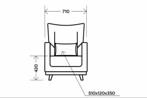 Кресло Интерьерное Aqua Blue в Советском - sovetskij.mebel-e96.ru