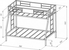 Кровать 2-х ярусная Гранада в Советском - sovetskij.mebel-e96.ru