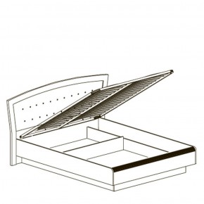 Кровать двойная 1600 с ПМ Афины 368 (Яна) в Советском - sovetskij.mebel-e96.ru