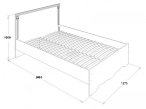 Кровать двойная Ольга 1Н + 2-а ящика (1200*2000) в Советском - sovetskij.mebel-e96.ru